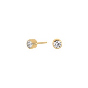 HANNANOR øreringe 4mm forgyldt, Joanli Nor 30452945900